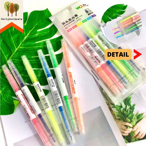 

Stabilo 2 Sisi 1 Set Isi 6 pcs Warna Pastel Murah Bagus Imut Highlighter 2 Sides 1 Set of 6 pcs Fancy Best Gift Present For Birthday Event Souvenir Alat Tulis Kantor Sekolah Ready Grosir Kado Ulang Tahun READY COD