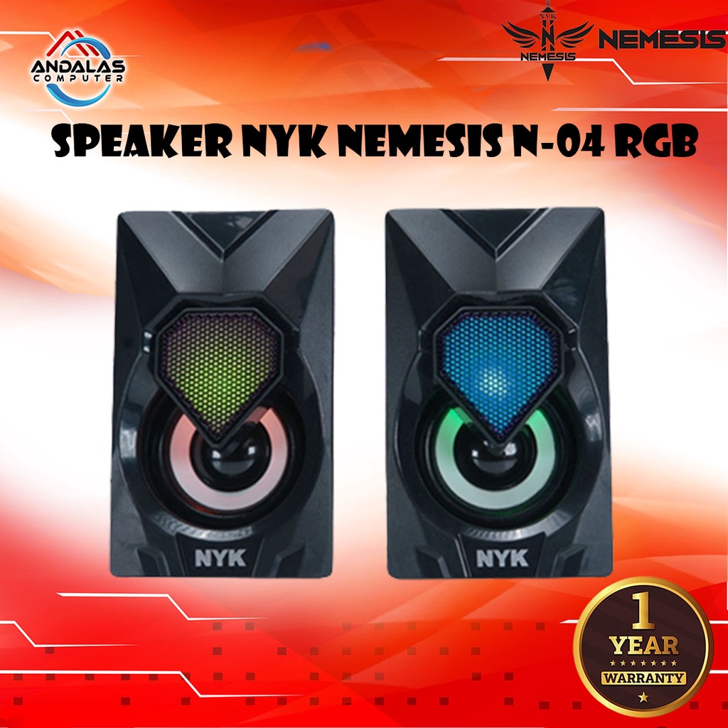 SPEAKER SPIKER GAMING RGB NYK NEMESIS N-04 STEREO AUDIO USB