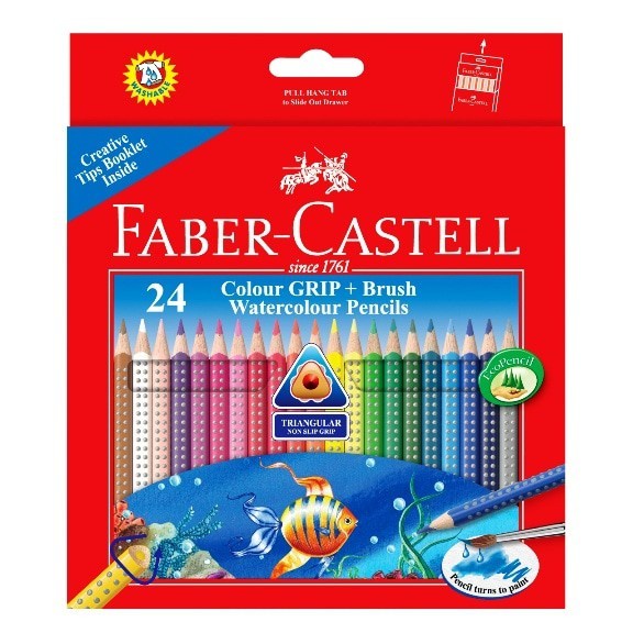 

Terlaris Pensil Warna Grip Watercolour Faber Castell 24 Warna