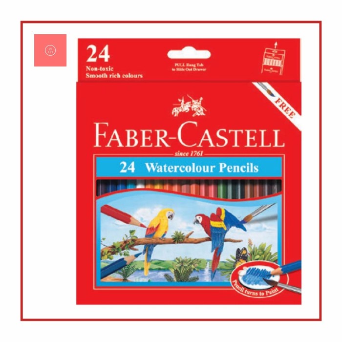 

Terlaris Pensil Warna Faber-Castell 24 Watercolour