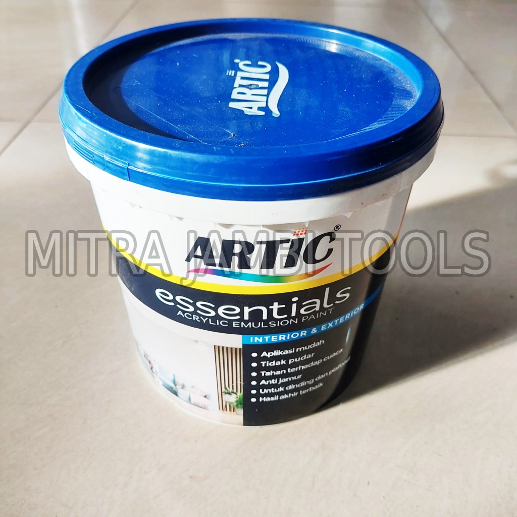 CAT TEMBOK EXTERIOR INTERIOR PUTIH ARTIC ESSENTIAL / CAT PLAFOND ASBES GYPSUM