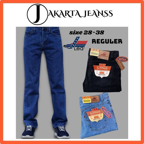 CELANA JEANS PRIA LEA ORI PREMIUM,JEANS STANDART REGULAR 28-38
