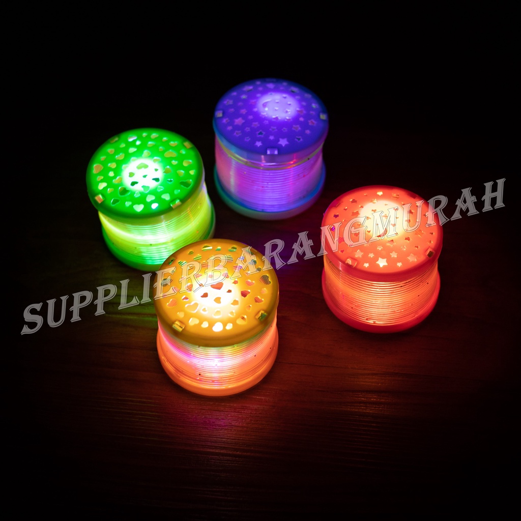 Mainan Slinky LED Magic Spring Rainbow 5,5cm HM0508