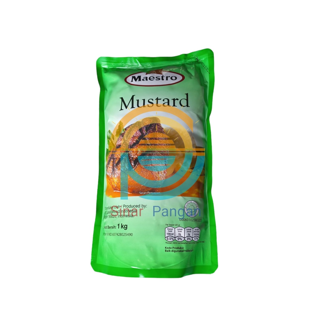 

Maestro Mustard Sauce / Mustard / Saos Mustard / Saus Mustard 1000gr / 1 kg