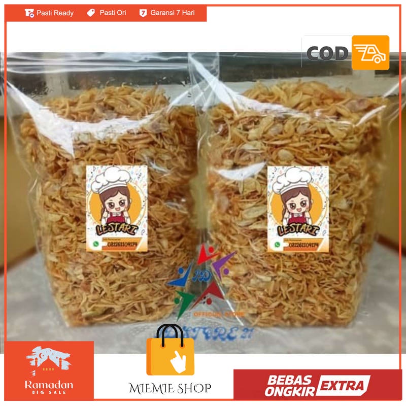 

BAWANG GORENG LESTARI ASLI SUMENEP 250gr KUALITAS NO.1 TANPA TEPUNG