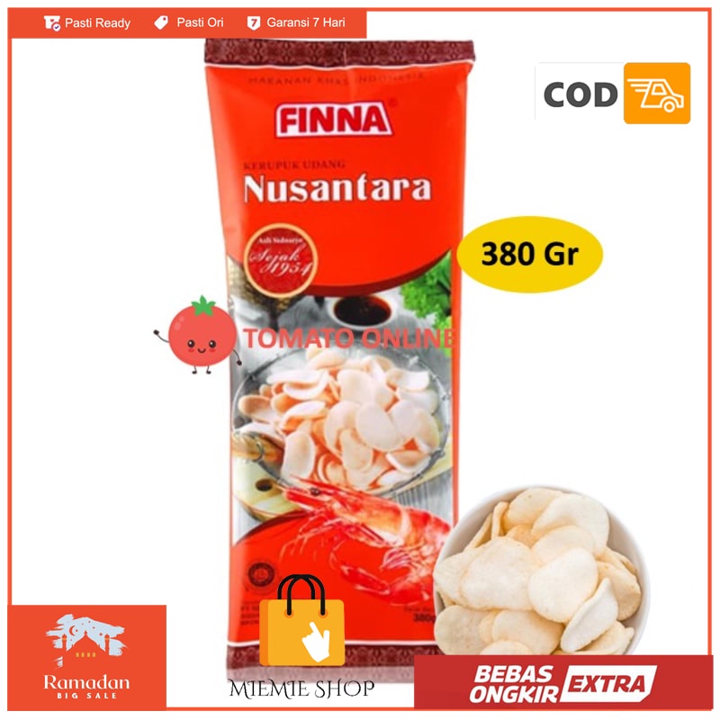 

Finna / Kerupuk Udang Nusantara / Prawn Cracker Halal / 380 Gr 380gr