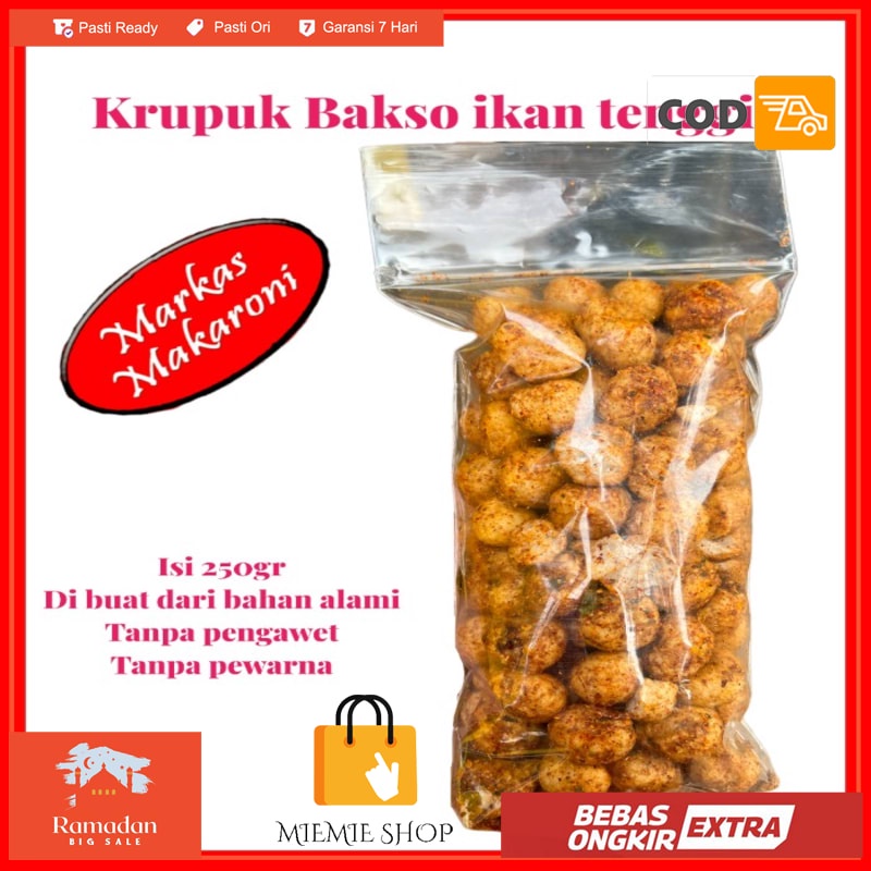 

Krupuk Bakso ikan tenggiri 250gr - Original asin