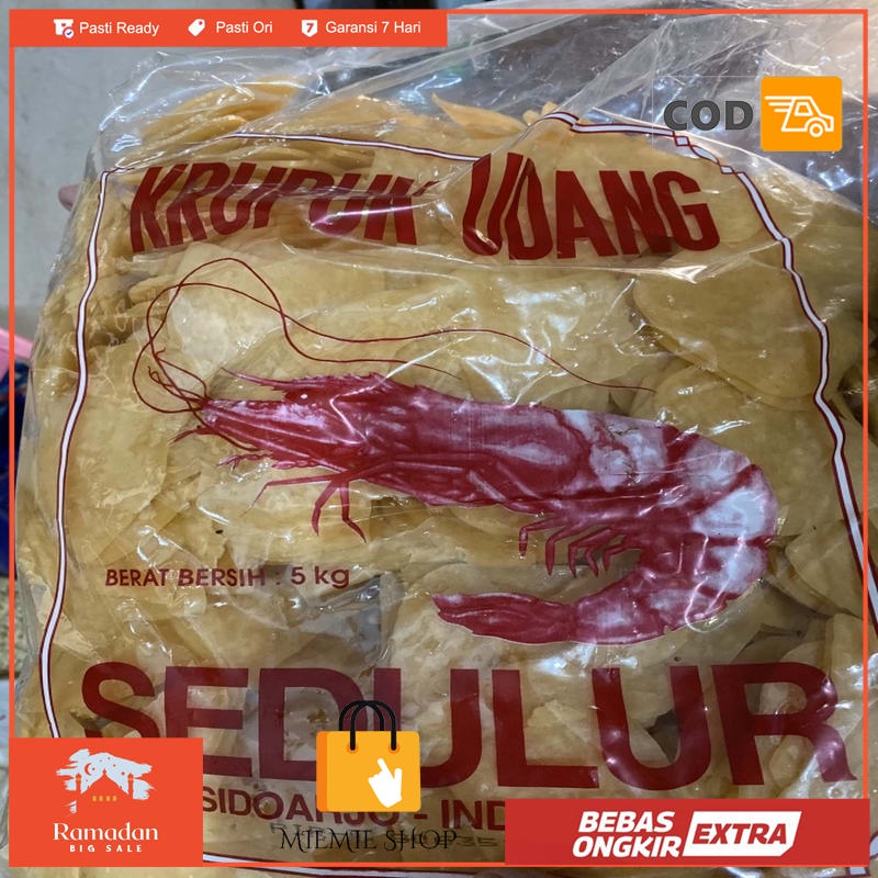 

Kerupuk Udang Sidoarjo Sedulur 250gr BANDUNG