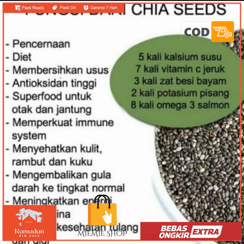 

premium organic chia seed250gr