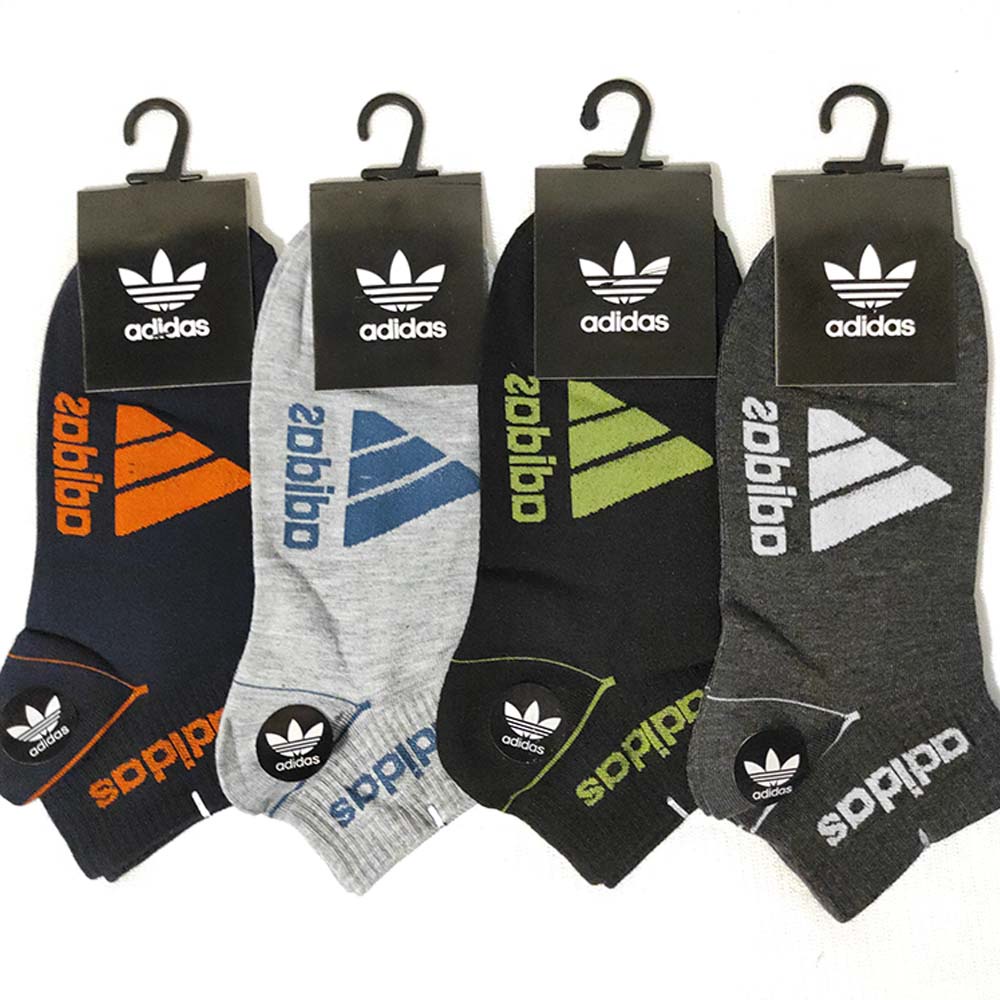 Kaos kaki sport mata kaki motif Adidas