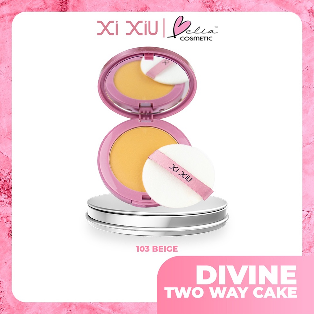 ❤ BELIA ❤ XI XIU Divine Two Way Cake | TWC BEdak Padat | Lightweight Formula | Medium Coverage | Matte Flawless 10g Xixiu