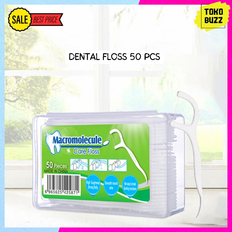 TUSUK GIGI 50PCS / TUSUK GIGI BENANG / Dental Floss 50pcs / Toothpick