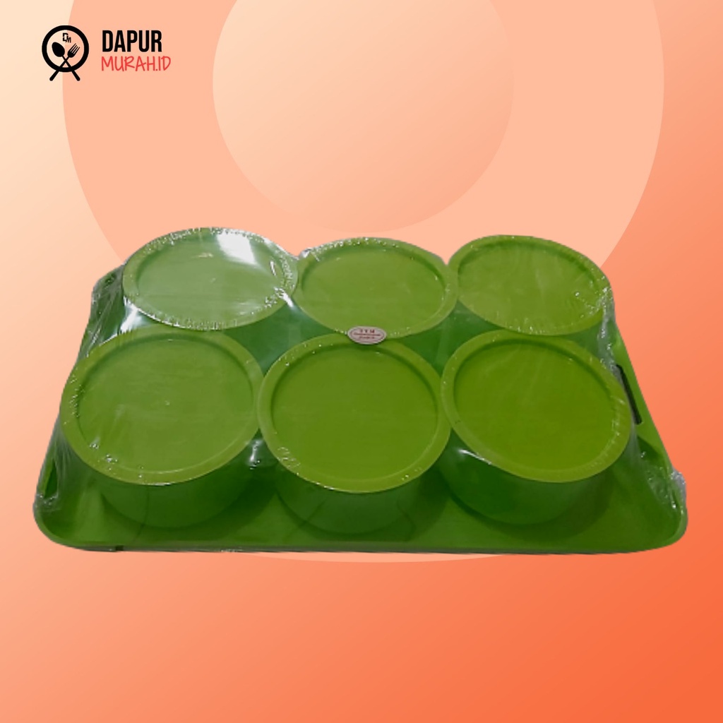 DM - Toples + Nampan Baki Set 7in1 Odate Isi 7 Set Lebaran Plastik BPA Free Food Grade