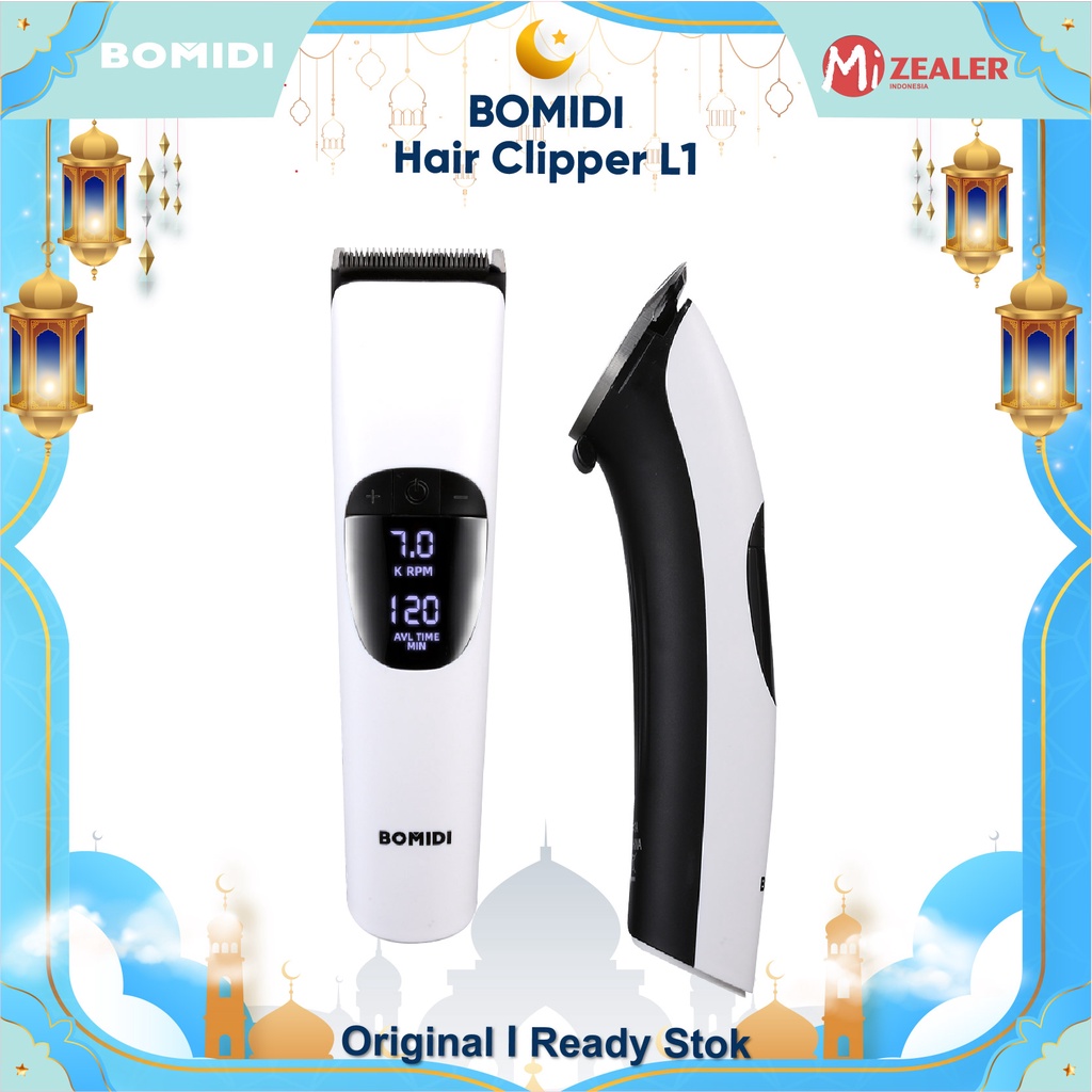 BOMIDI Alat Cukur Rambut Elektrik L1/mesin Cukur/hair Clipper Cordless Professional Pemotong Rambut