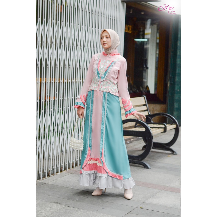 GAMIS ESME ROZE GLAM GAMIS SYAR I BRANDED GAMIS ESME PAKAIAN WANITA DEWASA FASHION MUSLIM WANITA DRE