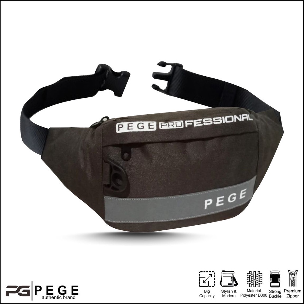 Tas Waistbag Oval Slingbag Keren Bisa Tas Pinggang Distro Model Kasual Pria Wanita Unisex - PG Souyate