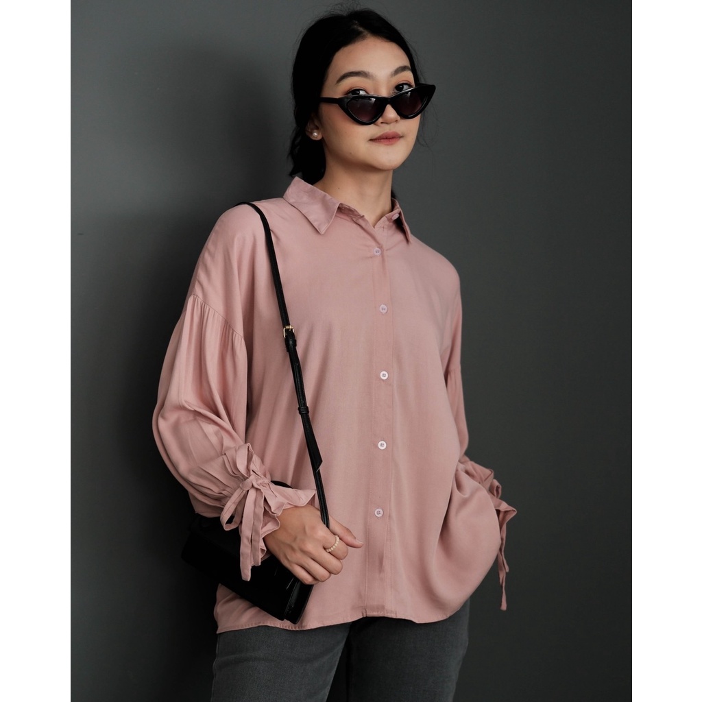 Myrubylicious ALMETA SHIRT KODE FT4961 | SHIRT | KEMEJA BLOUSE | KEMEJA WANITA | KEMEJA POLOS | KEMEJA RAYON