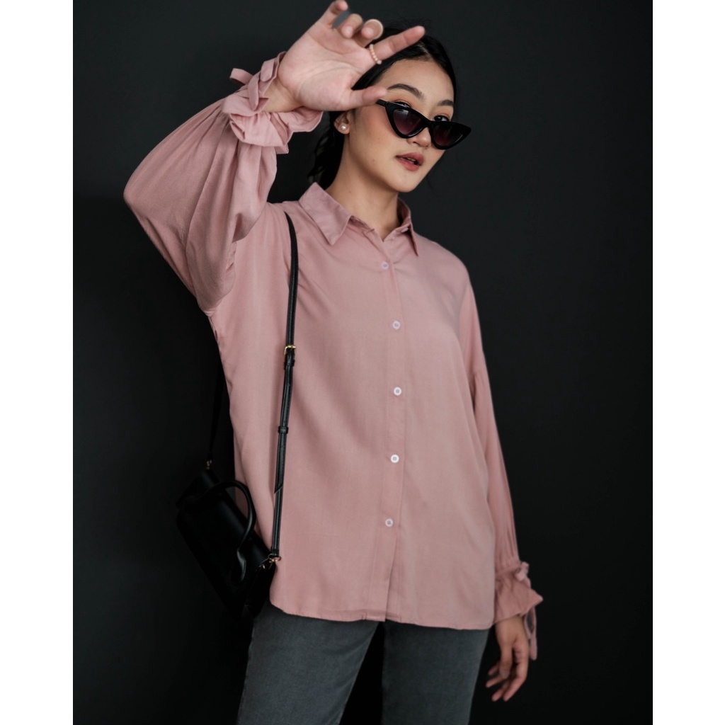 Myrubylicious ALMETA SHIRT KODE FT4961 | SHIRT | KEMEJA BLOUSE | KEMEJA WANITA | KEMEJA POLOS | KEMEJA RAYON