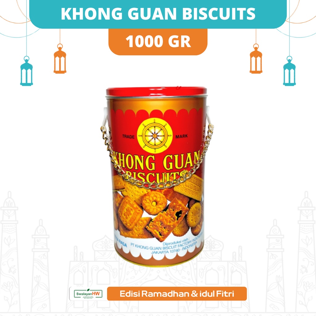 

KHONG GUAN BISCUITS ASSORTED KALENG BULAT RANTAI 1000GR [ED 23 05 2026]