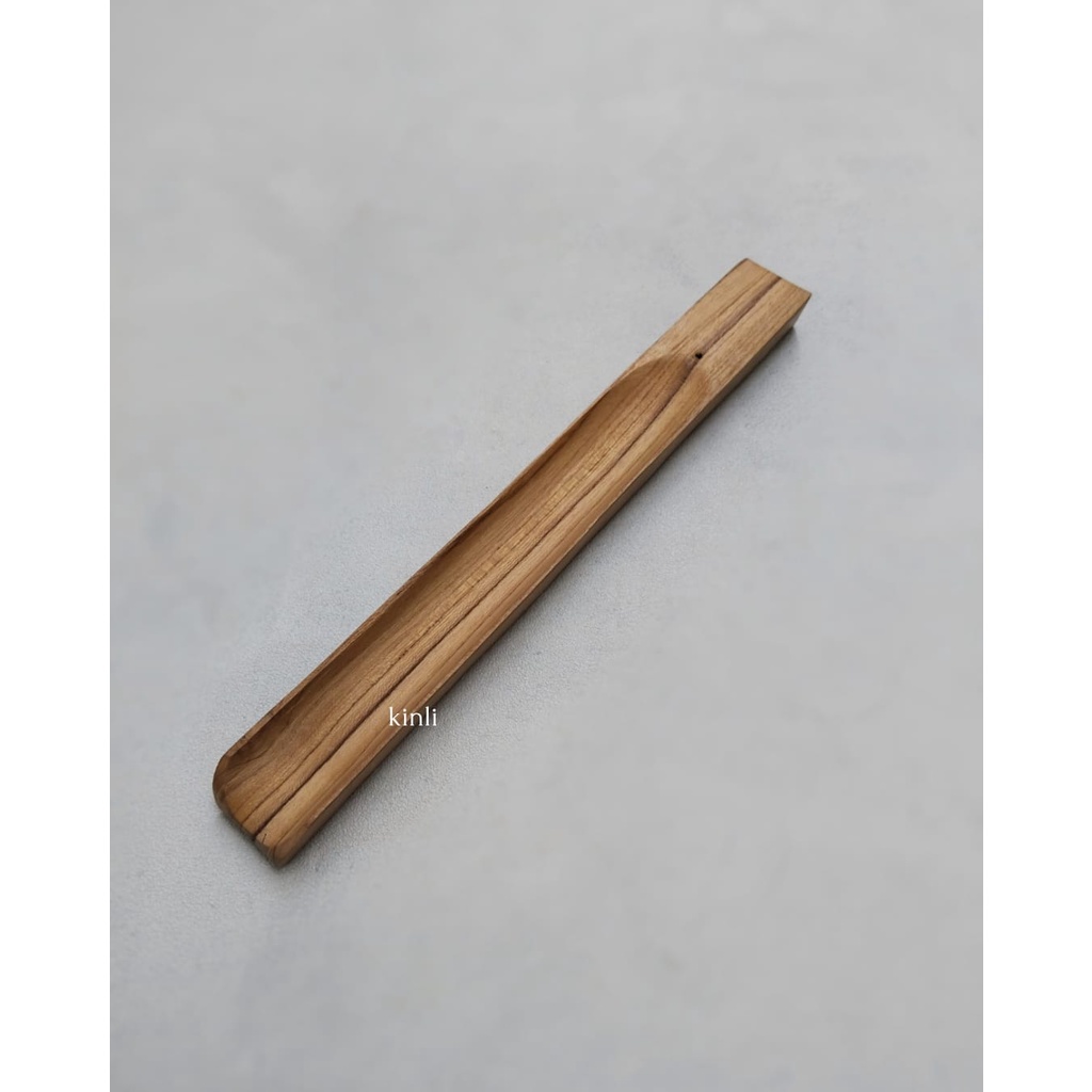 chara wooden incense stick holder tempat dupa kayu natural handmade