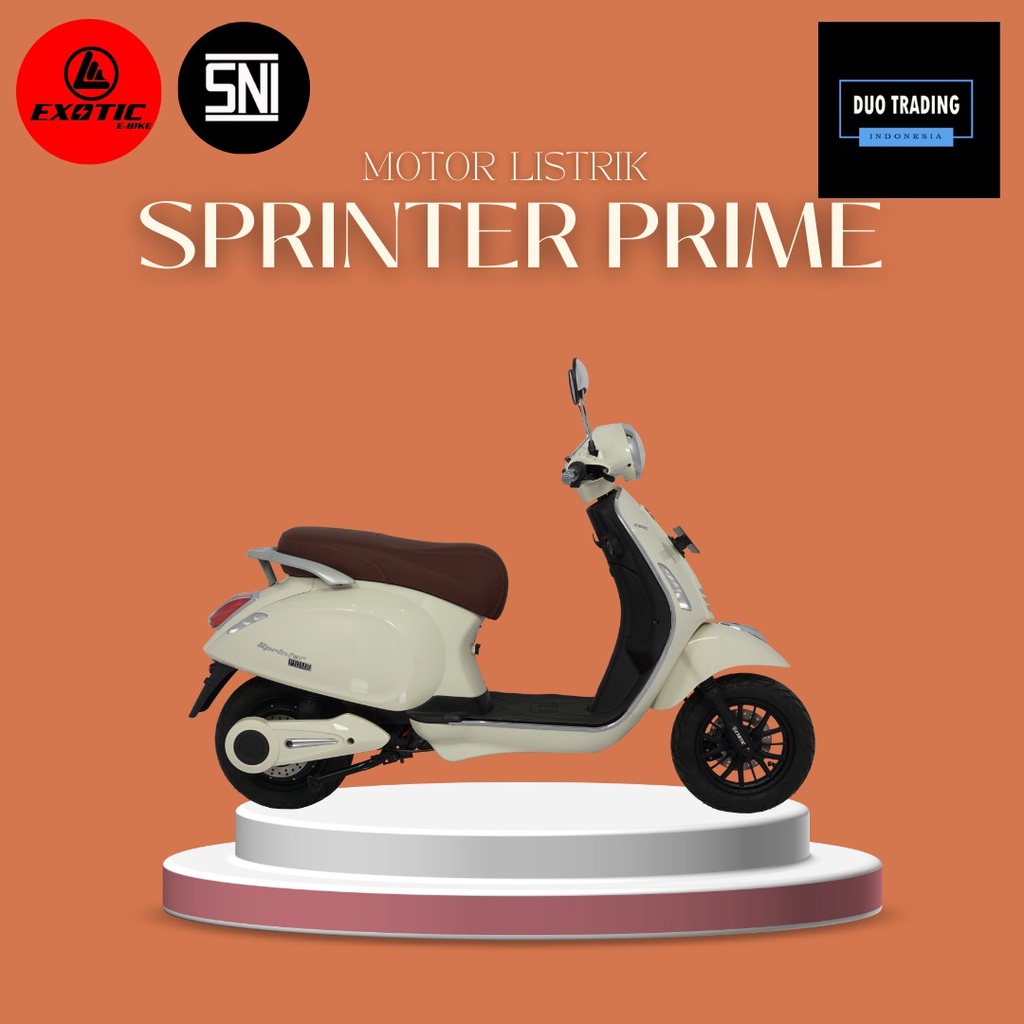 Sepeda Motor Listrik Exotic SPRINTER PRIME 1500 Watt Garansi