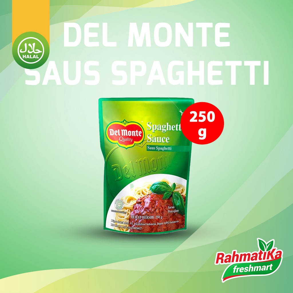 Del Monte Spaghetti Sauce / Saus Spagheti 250 gr (Pouch)