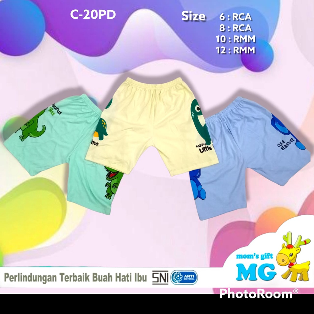 CELANA PENDEK ANAK MOMS GIFT 4 - 10TAHUN SABLON