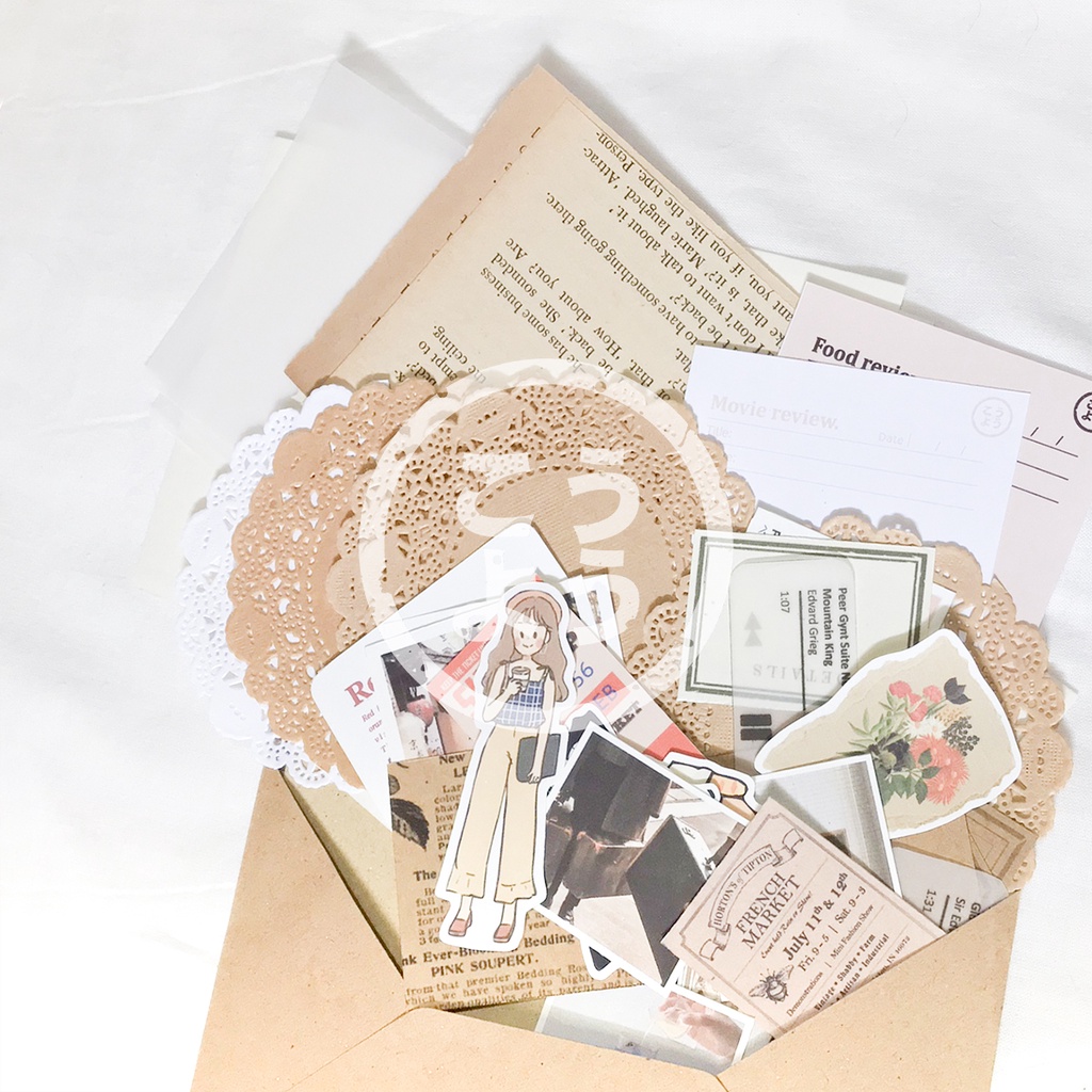 

40+ pcs Journal Kit - Set Journal untuk Jurnal / Scrapbook (Pack JK2)