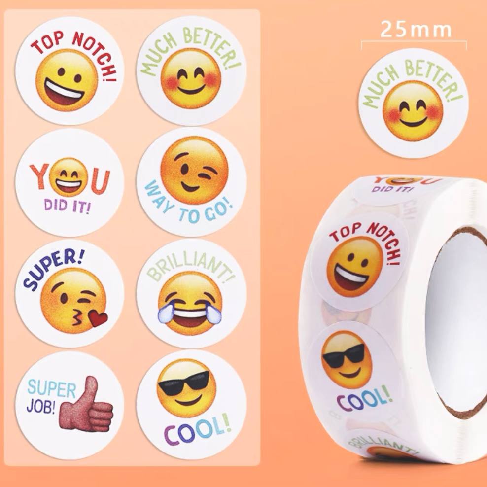 

[READY STOCK] 1 Rol Isolasi Washi Motif Emoji / Stiker Untuk Dekorasi Diary Scrapbook / Alat Tulis Sekolah Kantor Murah Impor