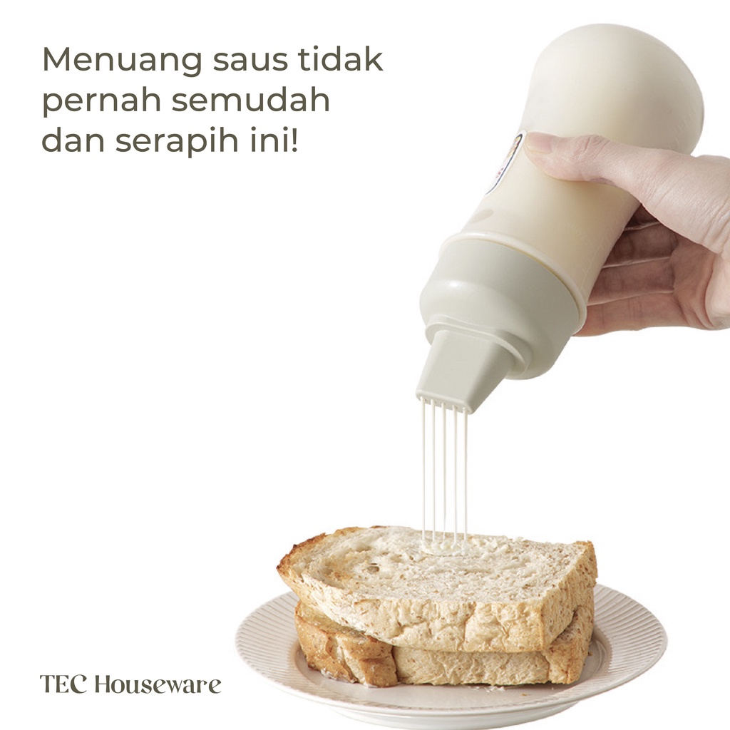 【TEC】SUZU Botol Bumbu Saus Botol Mayonaise Serbaguna Botol Minyak Botol Kecap