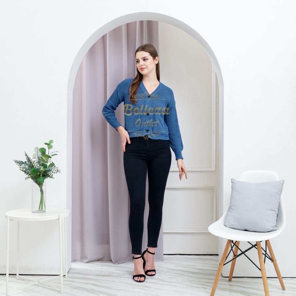 Belleza Outlet Official baju rajut Cardigan rajut atasan wanita SHELLY 7 GET PREMIUM