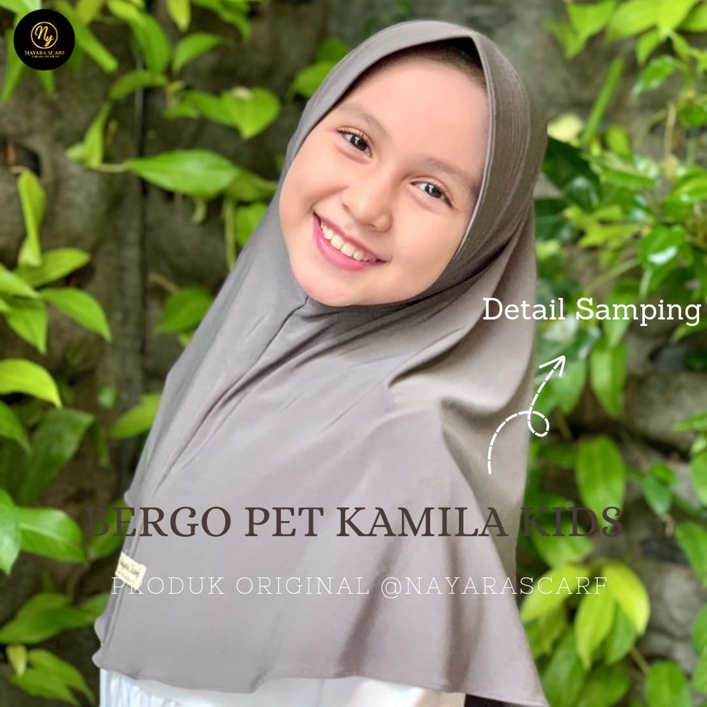 BERGO PET KAMILA KIDS JERSEY PREMIUM I JILBAB ANAK SEKOLAH TK SD