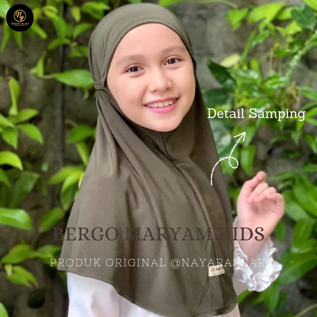 BERGO MARYAM KIDS JERSEY PREMIUM I JILBAB ANAK SEKOLAH TK SD