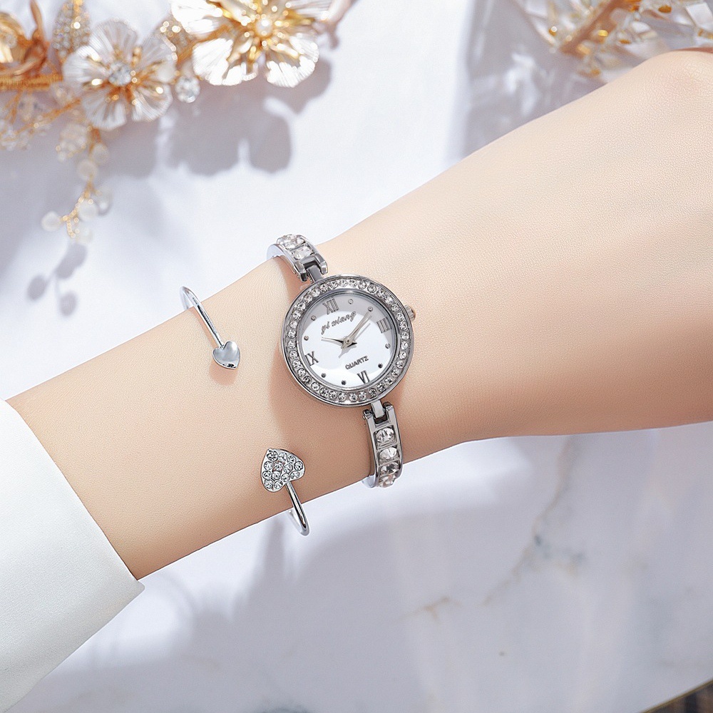 JAM TANGAN WANITA RANTAI MODEL GELANG SILVER SASCHA JAM125S3 DIAMETER PESTA BULAT KECIL KOREA KEKINIAN STAINLESS MEWAH CEWEK MURAH FASHION BRANDED ELEGANT REMAJA