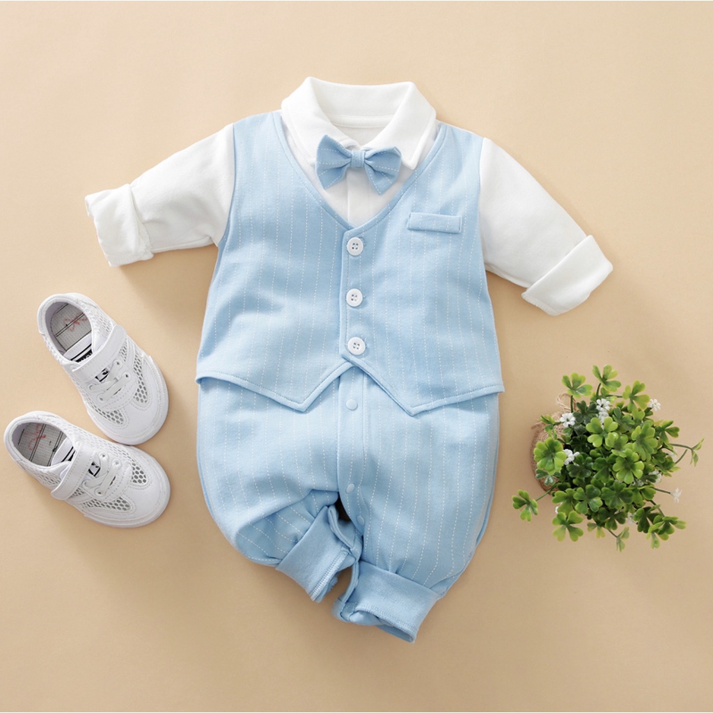 10.10 BabyGo Jumper Panjang Bayi Rompi / Sleepsuit bayi Rompi / Baju Bayi Laki-Laki 100% cotton