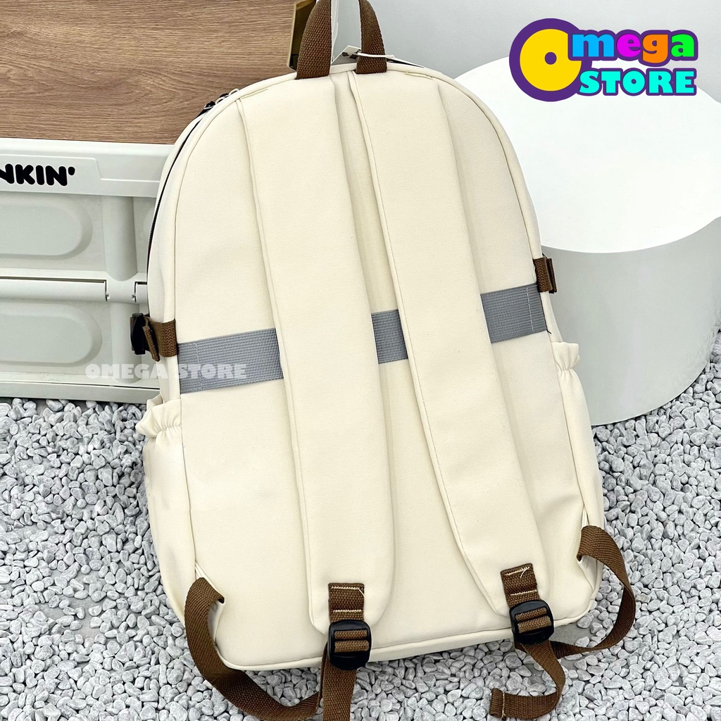 [O&amp;S] Tas Ransel Anak Sekolah SD SMP SMA Karakter Bear Head Unisex Backpack Laptop Terbaru-OS292