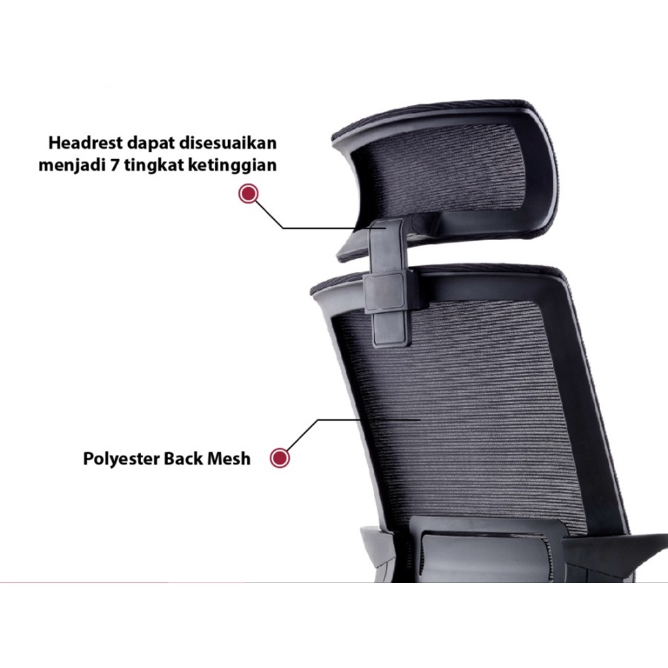 Highpoint Kursi Kantor Kursi Kerja New Austin CH180A CH180B Head Rest