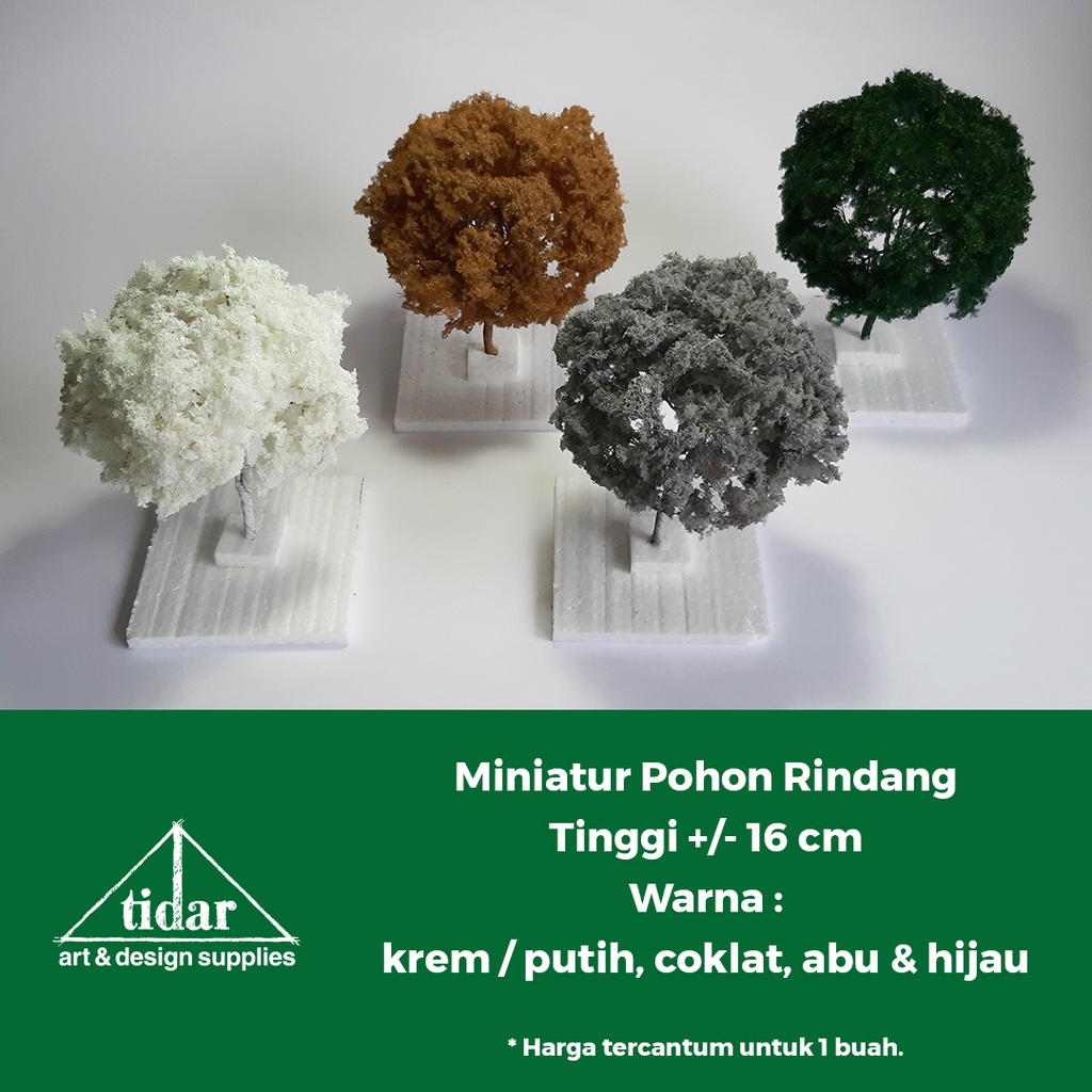 

[MR] HR - Miniatur Pohon Cabang Tinggi 16 CM - Tanaman Rindang - Maket Beringin