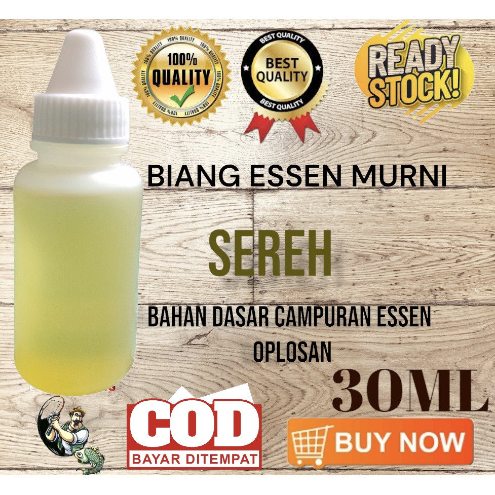 BIANG ESSEN SEREH WANGI 30ML// PENAMBAH AROMA UMPAN MANCING // BAHAN DASAR CAMPURAN ESSEN OPLOSAN// ASTIRI