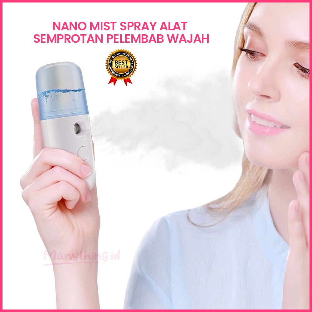 Nano Mist Spray Alat Semprotan Pelembab Wajah Kapasitas 30ml Water Uap Skin Detox Hydrating Moisturi