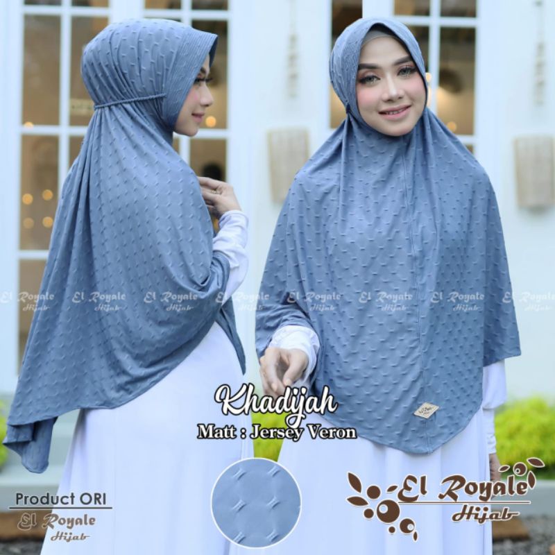 EL ROYALE HIJAB | KERUDUNG KHADIJAH XL BAHAN JERSEY VERONA PREMIUM