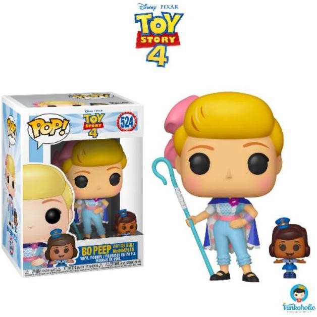 Must Have!! Funko Pop! Disney Toy Story 4 - Bo Peep W/ Officer Giggle Mcdimples Terlaris