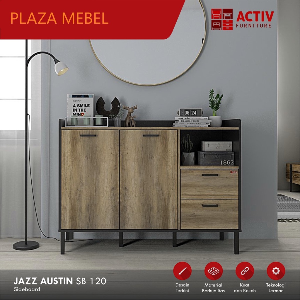 Activ Buffet 120 Minimalis Sideboard Serbaguna / JAZZ AUSTIN SB 120