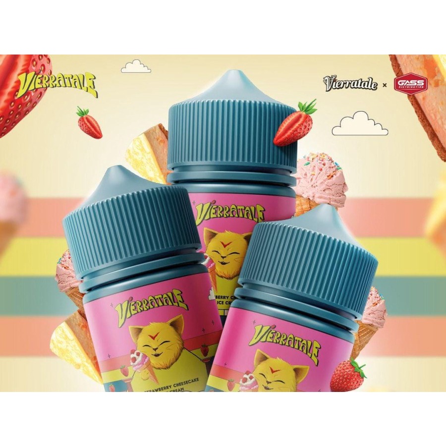 LIQUID VIERRATALE STRAWBERRY CHEESE CAKE ICE CREAM 60ML