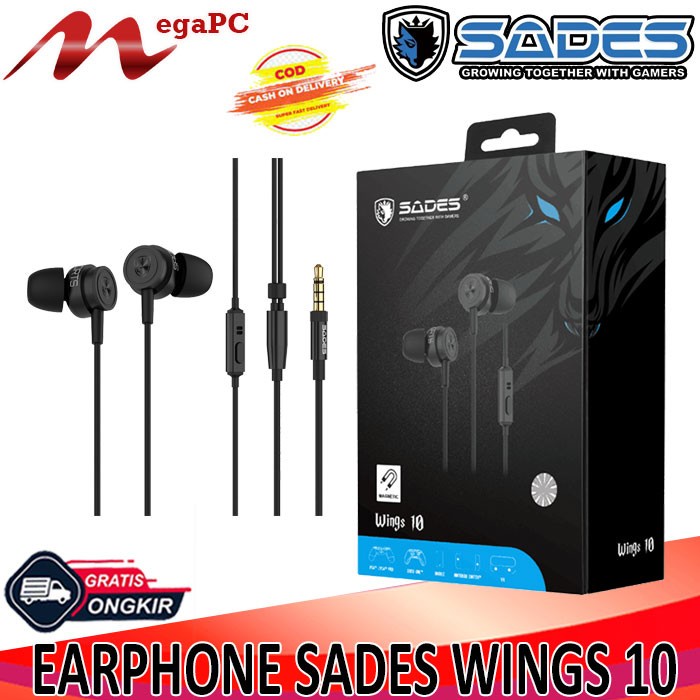 Earphone Sades Wings 10 Gaming