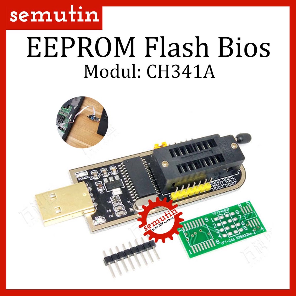 EEPROM Flash Bios CH341A / USB Programmer / Series 24 25 CH341 CH 341 Modul Module Writer Download