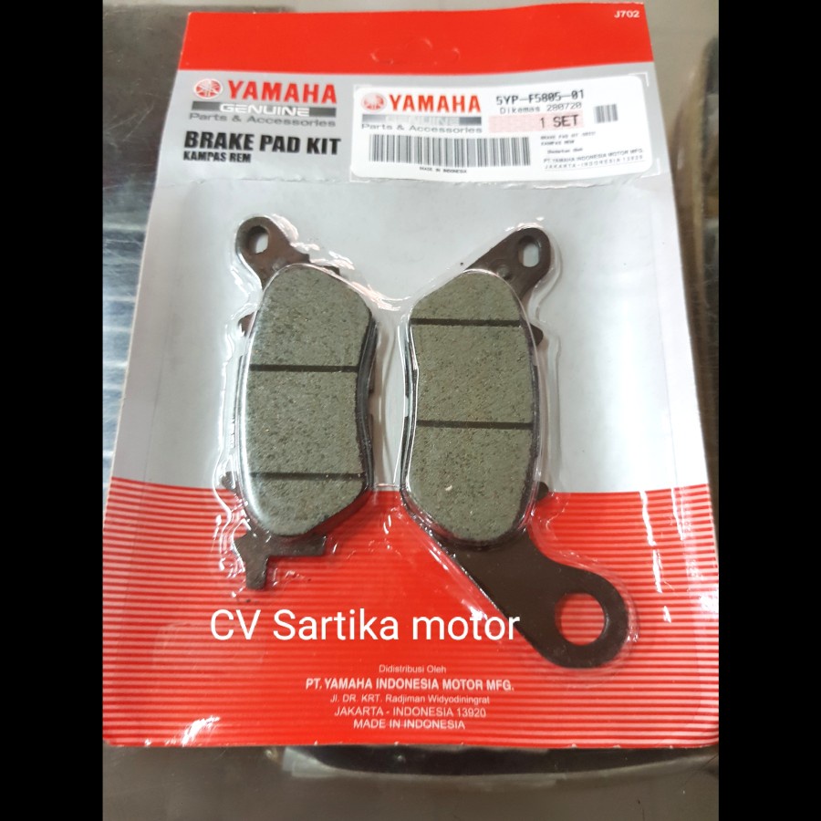 Kampas rem depan jupiter mx / BRAKE PAD KIT (5D22) / 5YP-F5805-01