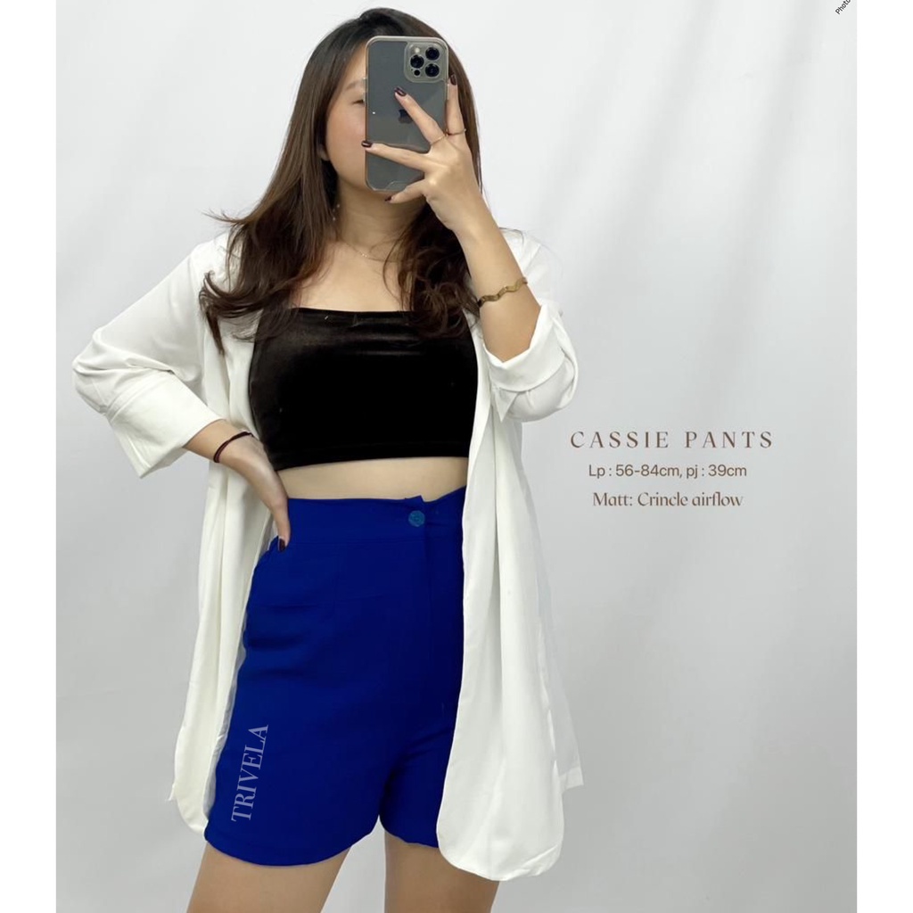 Celana Pendek Premium Cringkle Airflow / Cassie Crinkle Hotpants / SJJ
