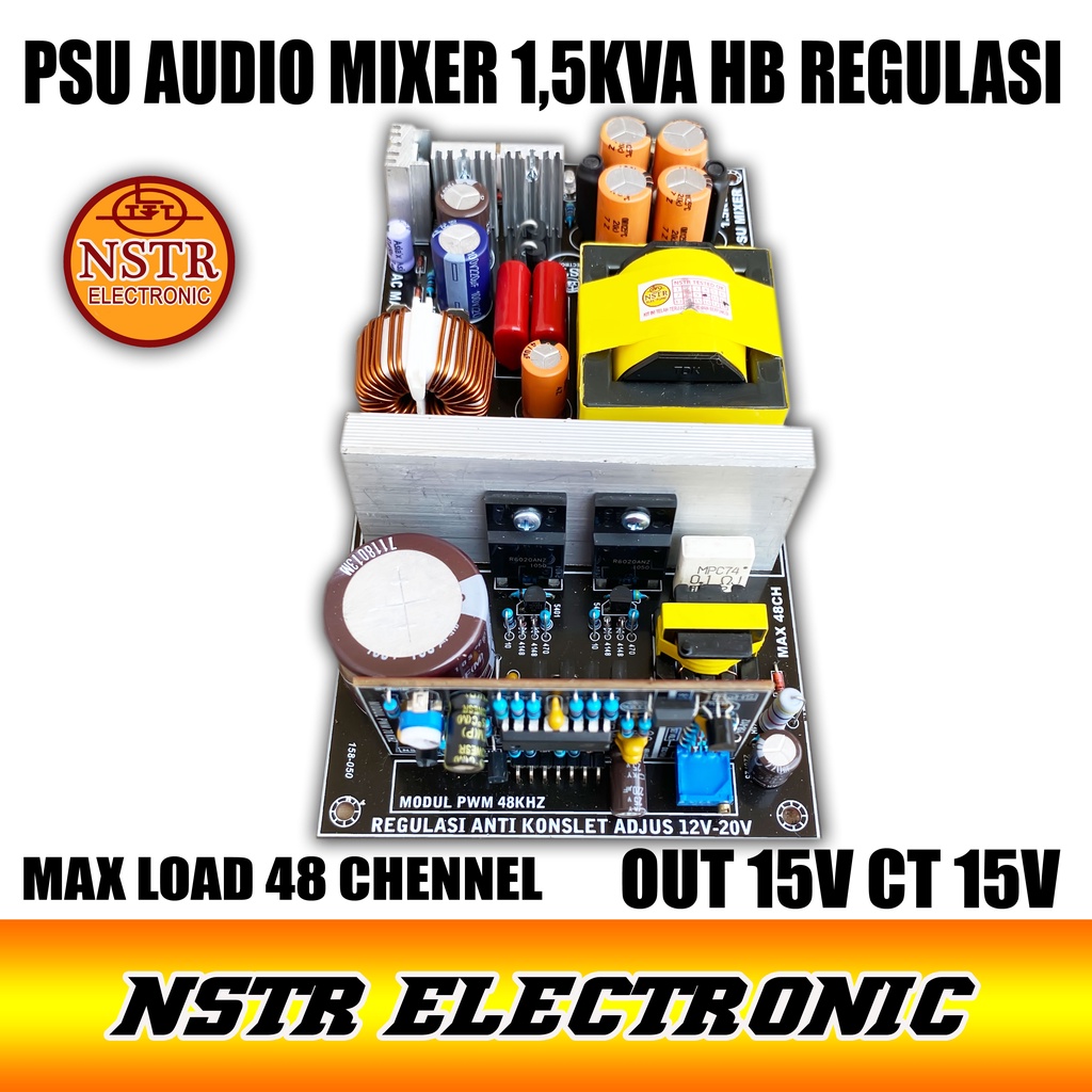 power suply audio mixer  1.5KVA Hallbridge