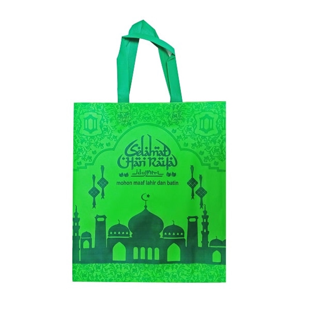 Tas Sembako Goodie Bag Lebaran 30 x 40 x 8 cm Goodies Bag Idul Fitri Tas Bingkisan Tas Parcel Lebaran Parsel Hampers Hamper Tas Souvenir Lebaran Ramadhan Kantong Belanja Tas Idul Fitri Tas Lebaran Warna - Acak